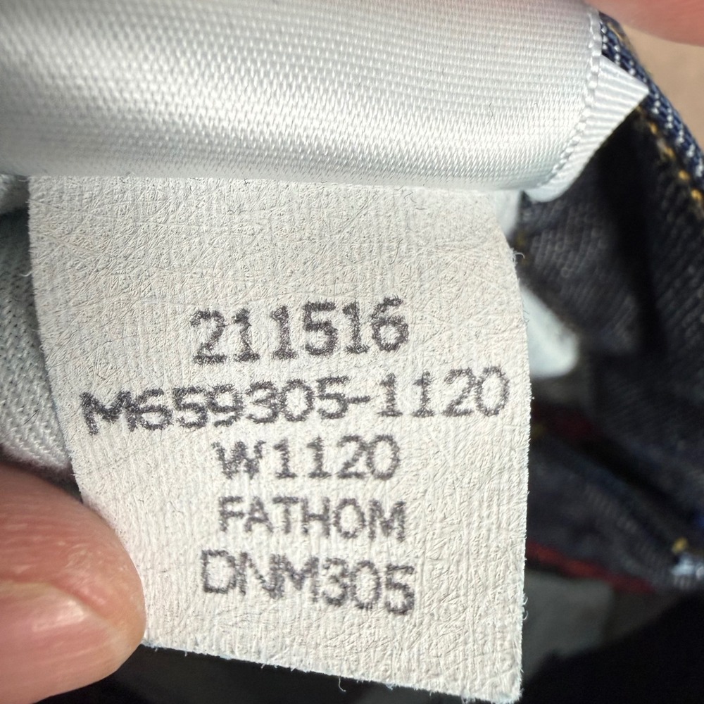 Paige Doheny Jeans 38x30 Straight Leg Dark Indigo Blue Denim Classic Rugged - Picture 11 of 12